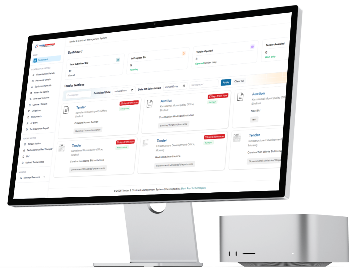 Online Tender Publishing